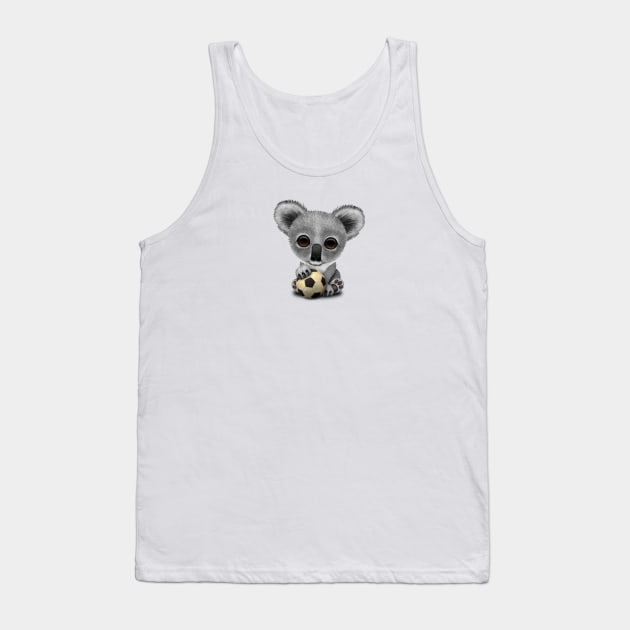 Cute Baby Koala With Football Soccer Ball Tank Top by jeffbartels